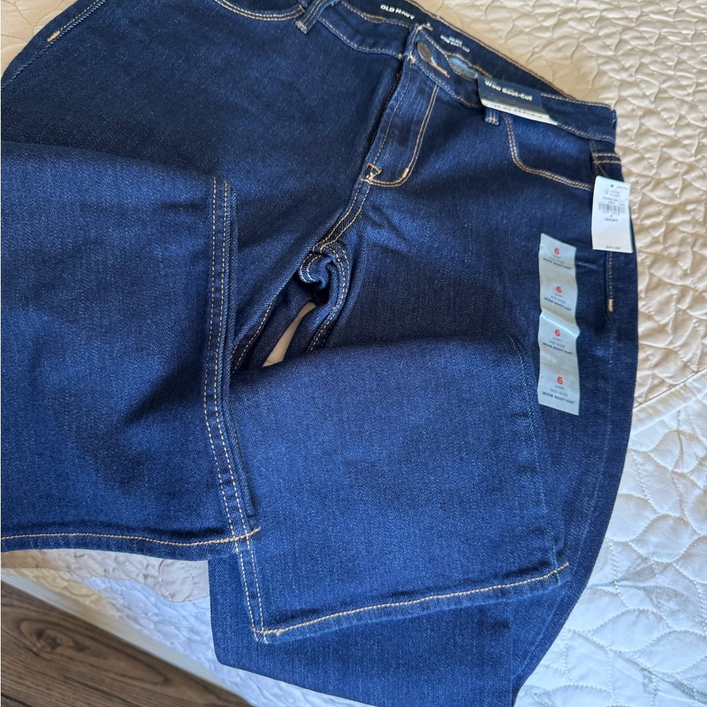 Old Navy Women's Boot Cut Jeans - Dark Blue - Picture 3 of 3